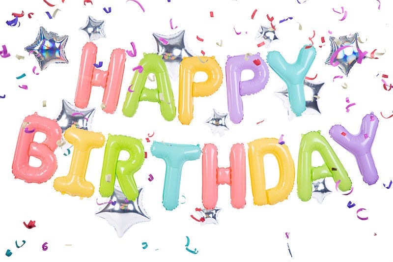 Happy Birthday Balloon | Pastel Birthday Party Decorations