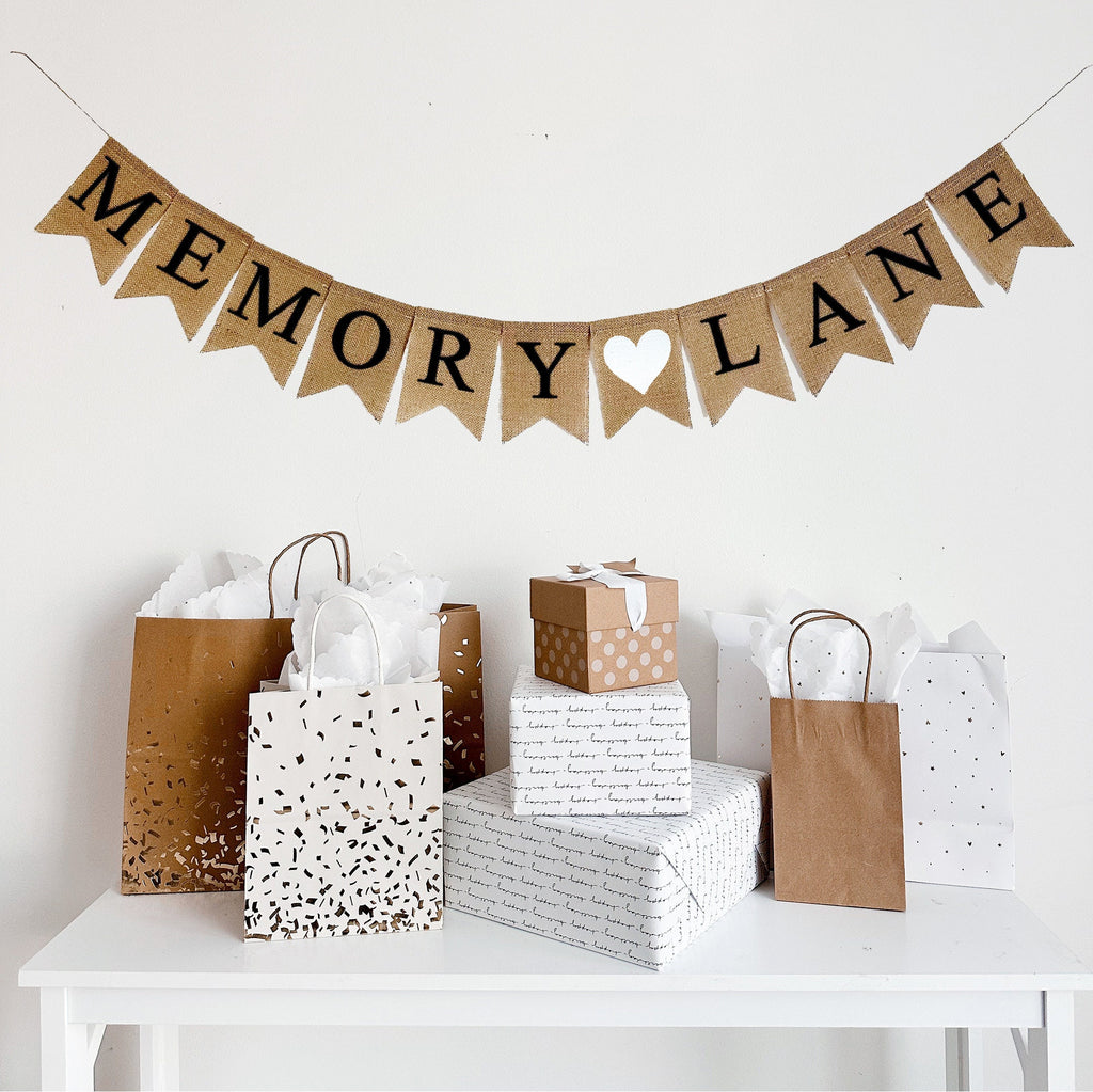 Memory Lane Banner | Graduation Party Decorations | High School or College Reunion Decorations