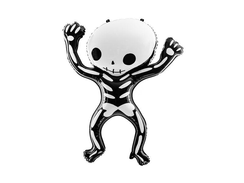 Spooky Skeleton Balloon, Halloween Balloon Decor, Cute Skeleton Balloon, Halloween Party Decor, Halloween Photo Prop, Halloween Foil Balloon