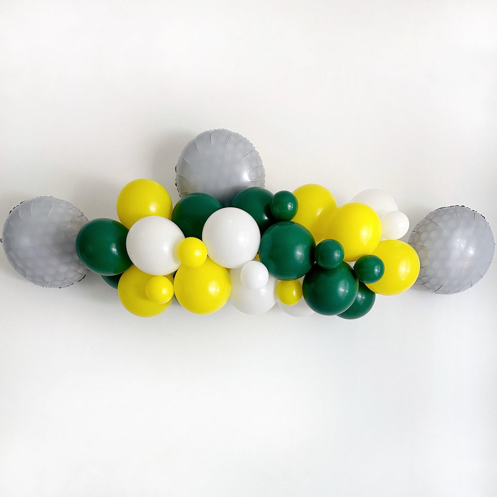 Golf Party Decorations | Par-Tee Time | Green and Yellow Balloon Garland | Golf Master Party Decor | Golf Tournament Decor