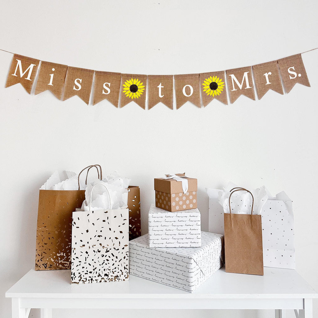 Sunflower Bridal Shower | Miss to Mrs Banner | Engagement Party Decorations | Bridal Decorations | Future Mrs. | Engagement Banner
