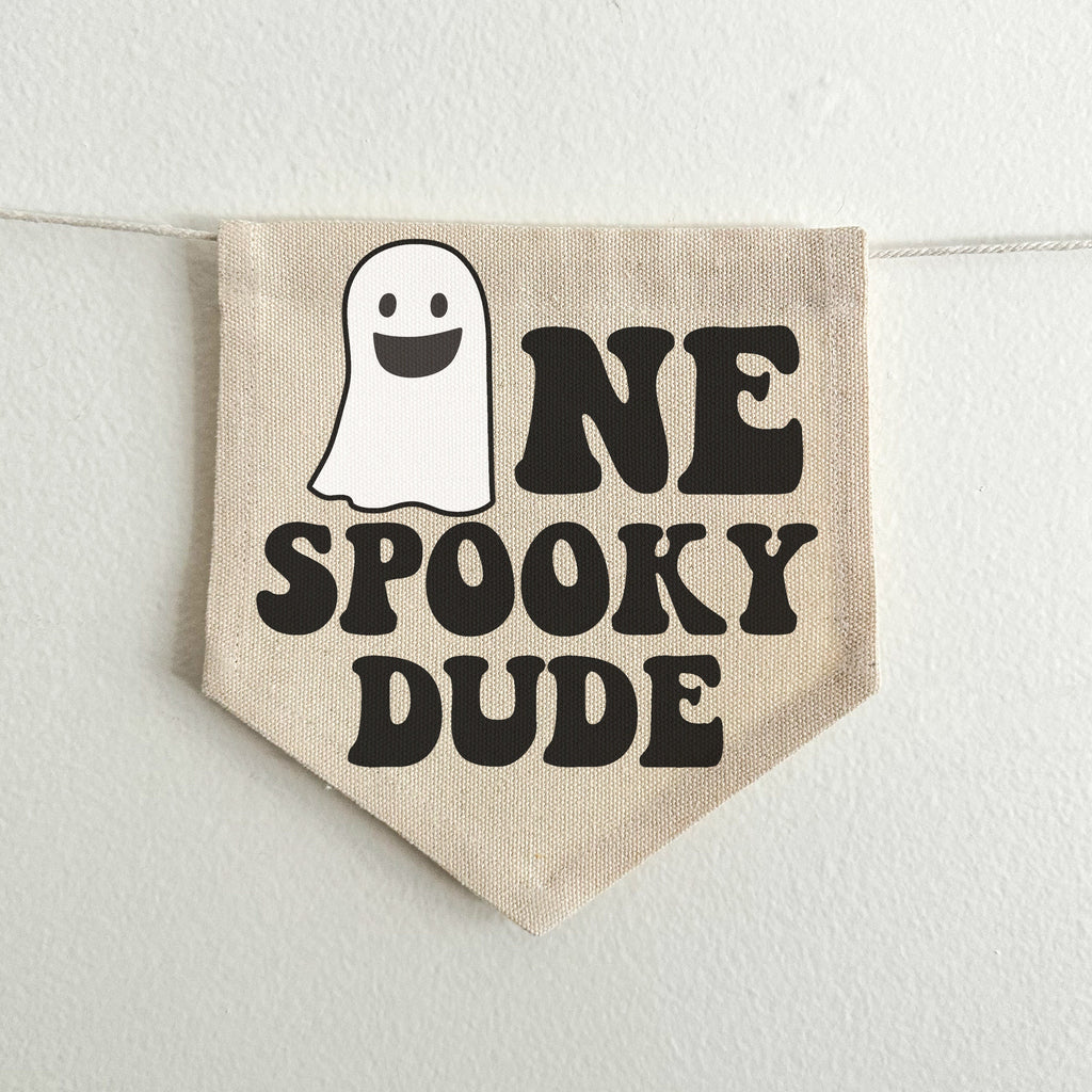 Halloween 1st Birthday Party Decorations | One Spooky Dude First Birthday Tassel Banner