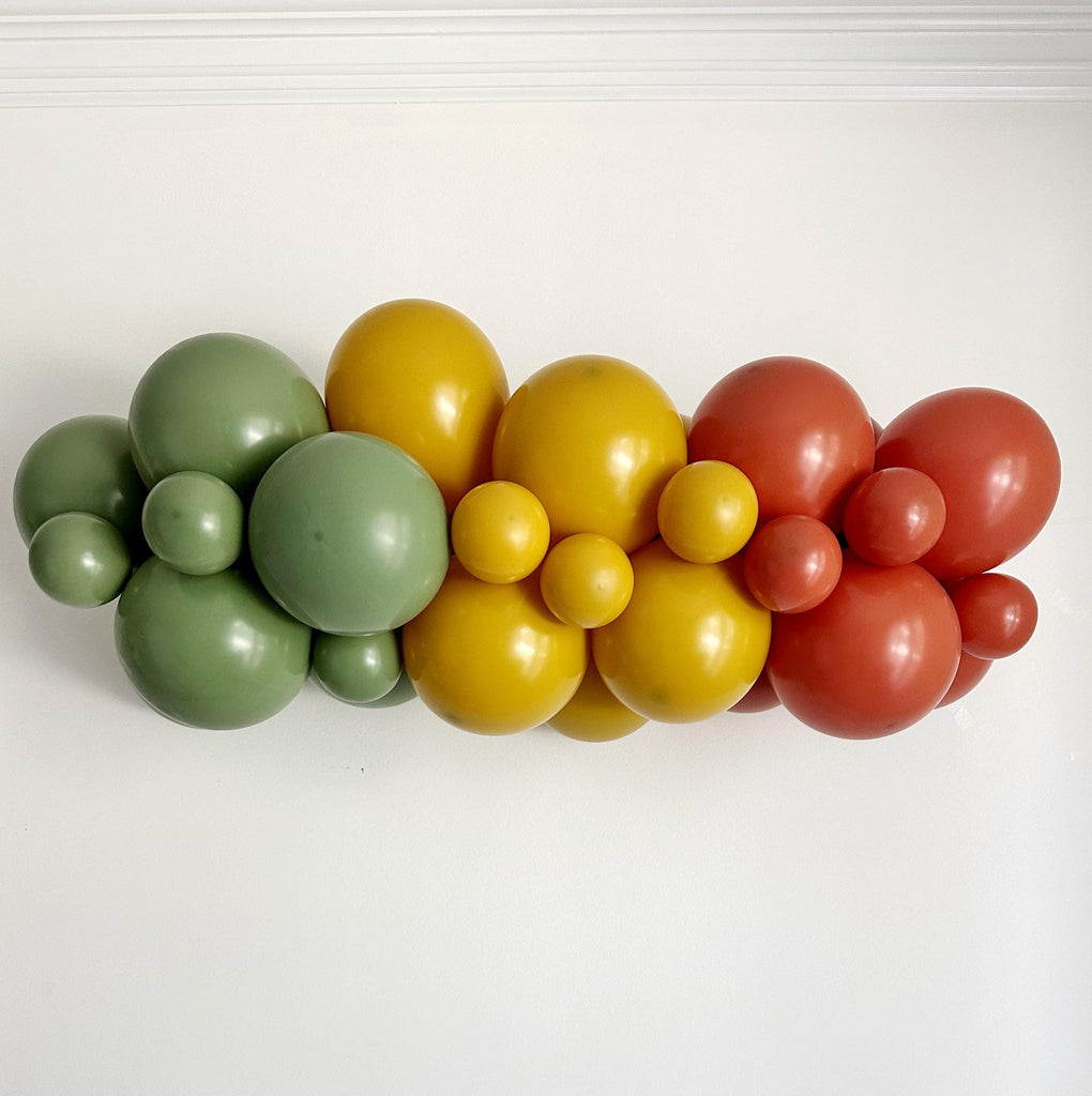 Boho Party Decor, Fall Neutrals Balloon Garland, Balloon Party Kit, Green Yellow Party Decorations, Neutral Balloon Backdrop, Farmers Market