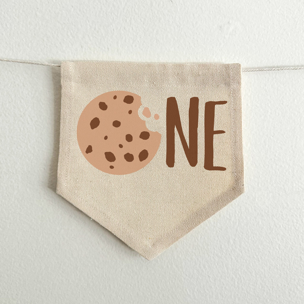 Cookie 1st Birthday Party Decorations | Chocolate Chip Cookie High Chair Tassel Banner