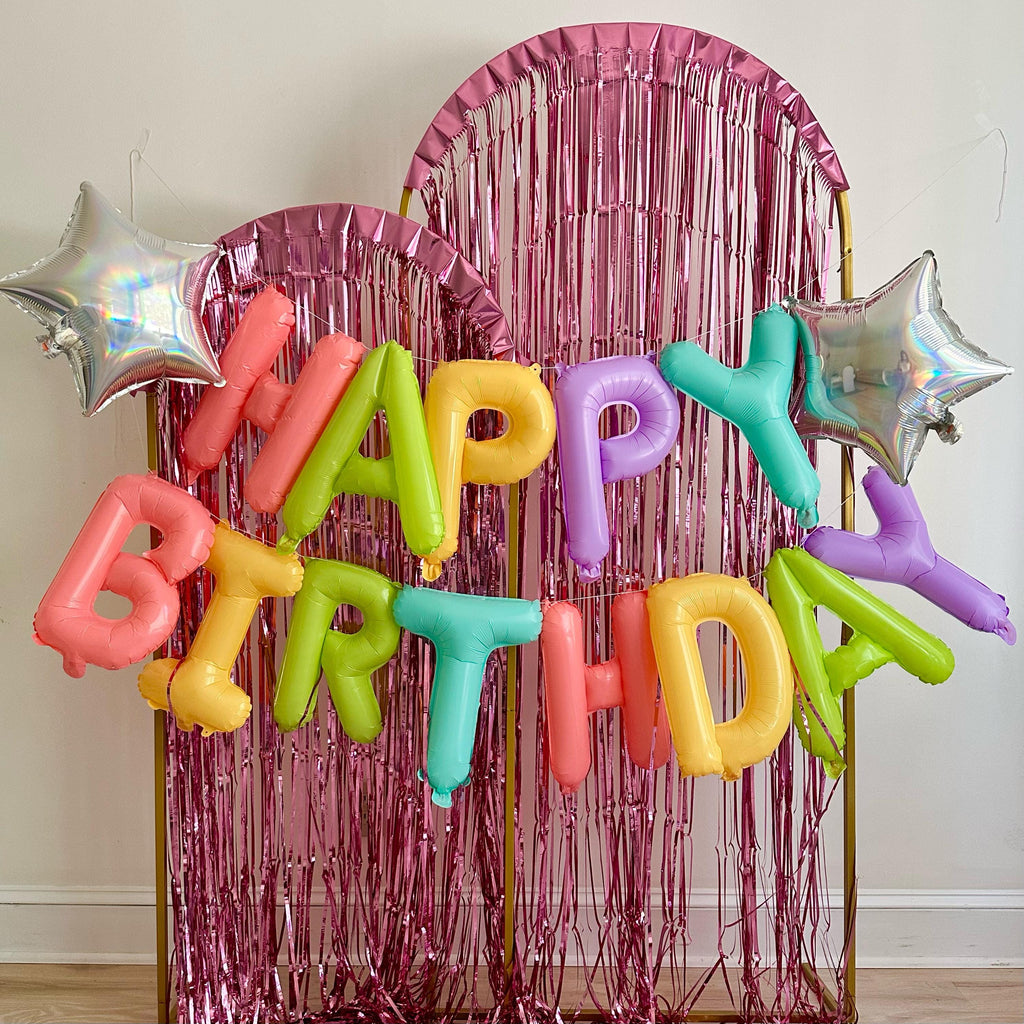 Happy Birthday Balloon | Pastel Birthday Party Decorations