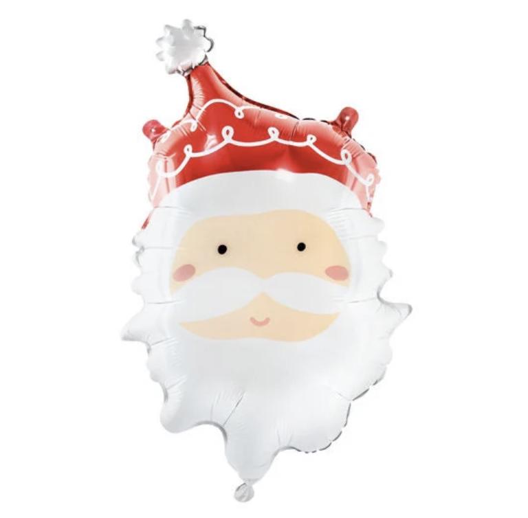 Christmas Santa Balloon, Santa Balloon Decor, Christmas Party Decorations, Holiday Decorations, Santa Claus