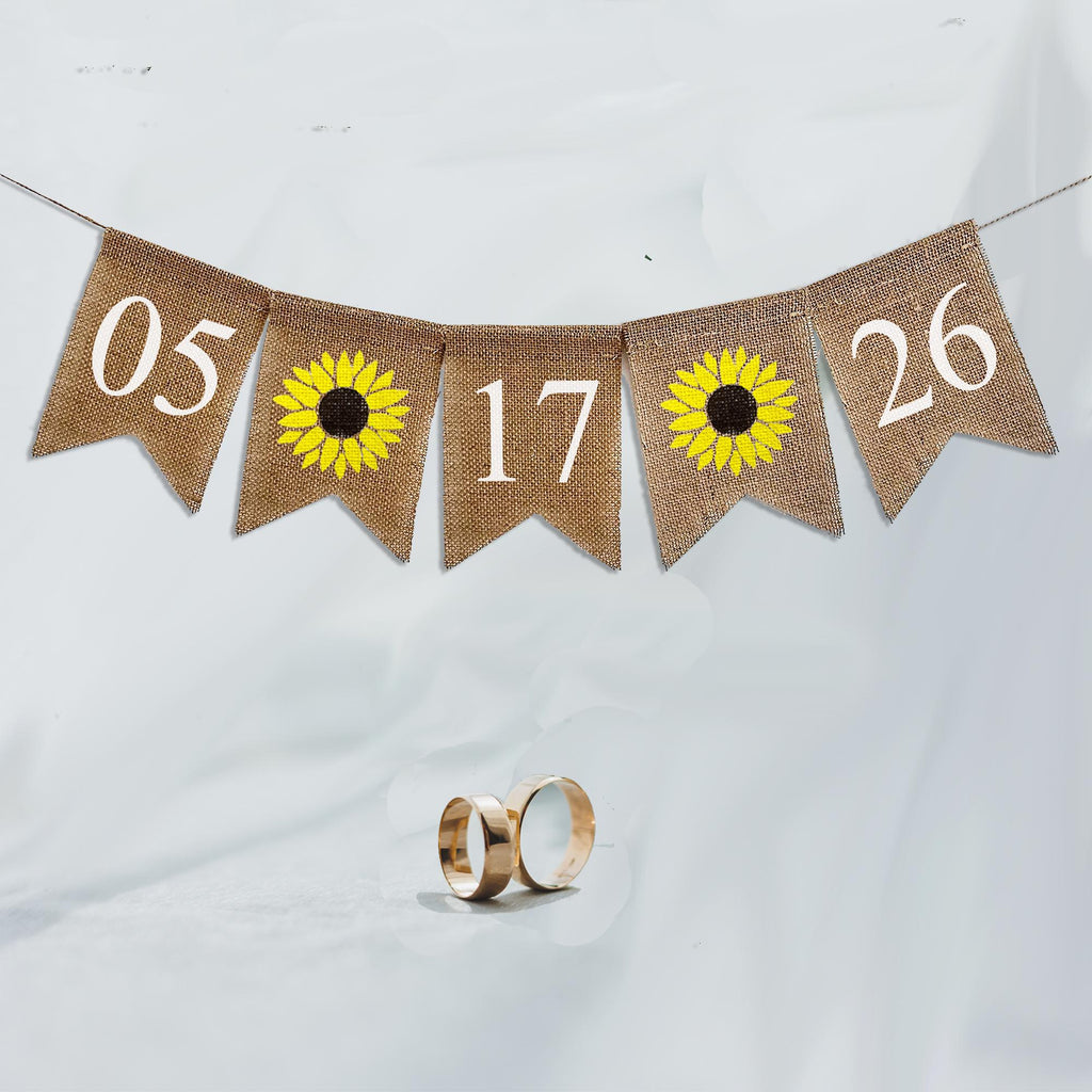 Sunflower Theme | Save The Date Banner | Bridal Shower Decor| Sunflower Bridal Shower | Engagement Party Decorations | Boho Wedding Decor