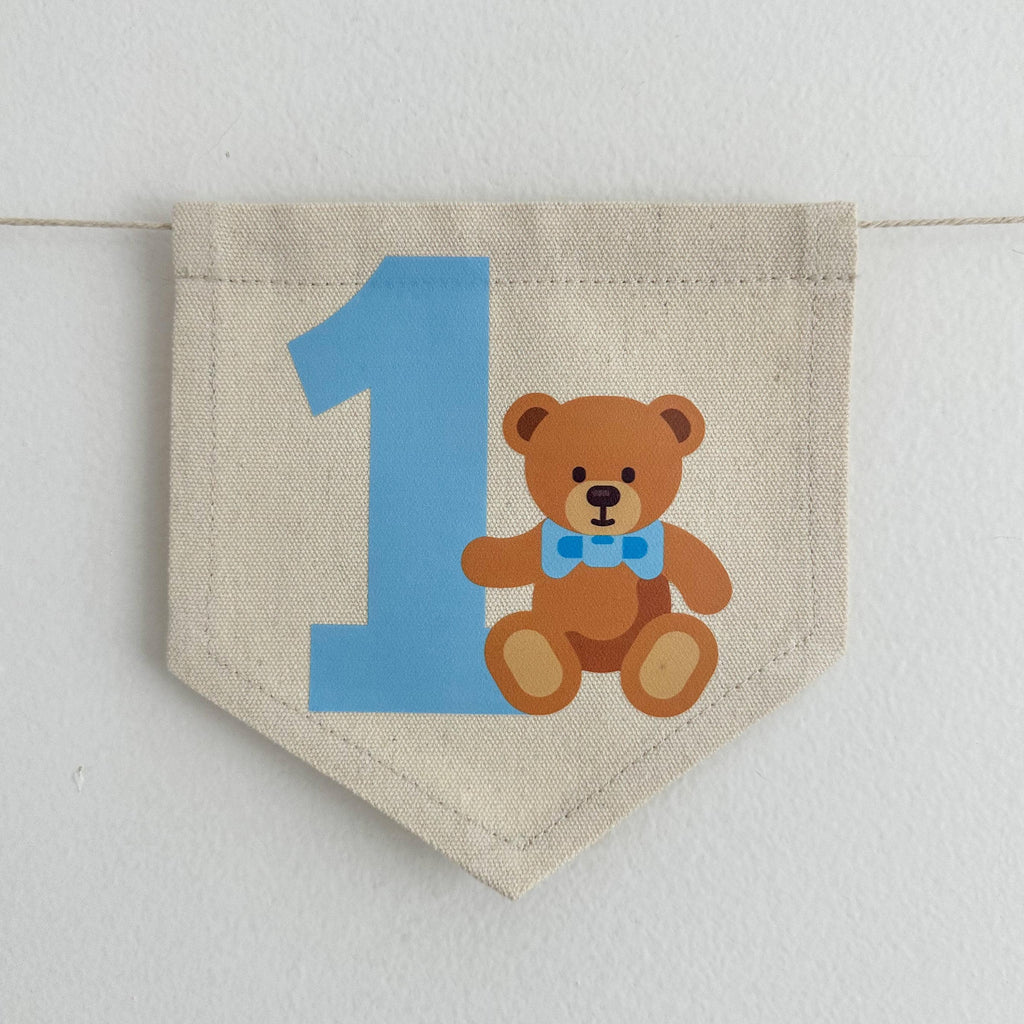 Teddy Bear Birthday Theme, Highchair Banner, Beary 1st Birthday