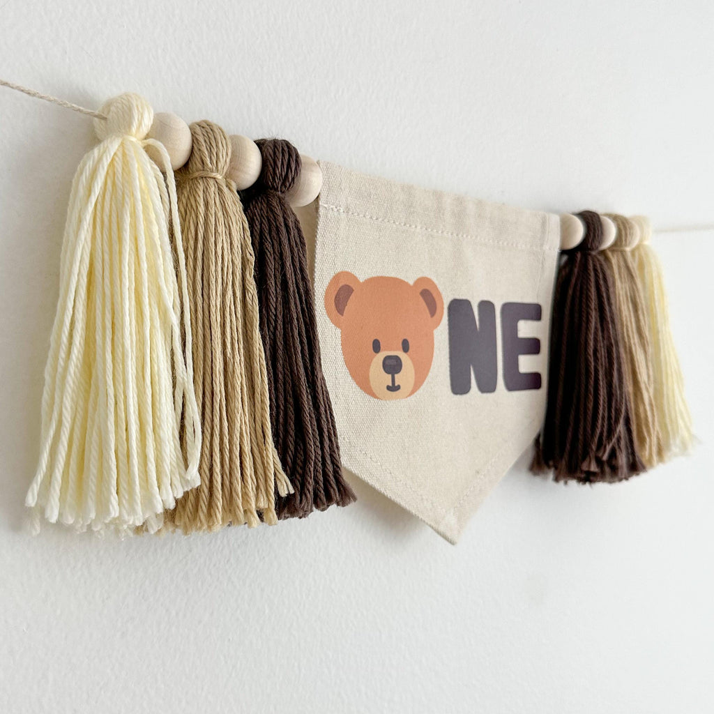 Teddy Bear Party, Highchair Banner, Teddy Bear Birthday Theme