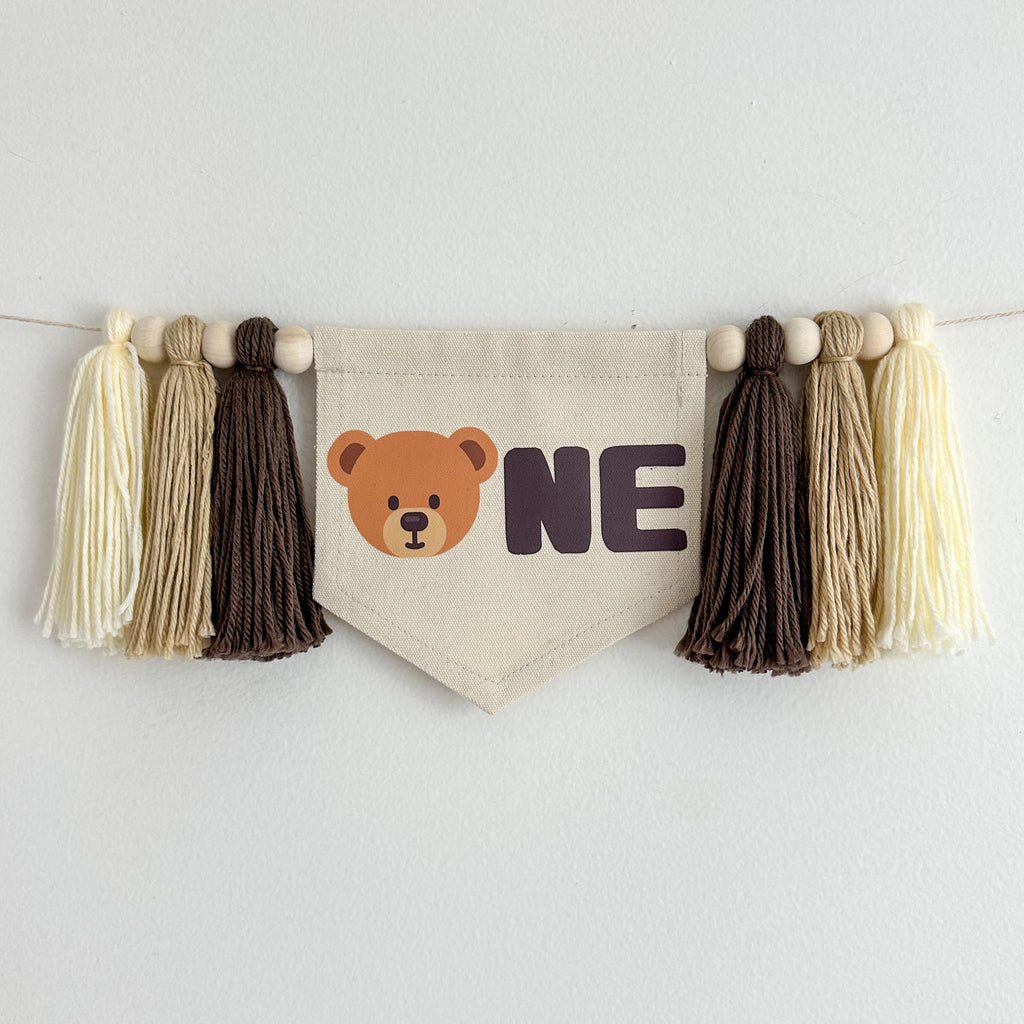 Teddy Bear Party, Highchair Banner, Teddy Bear Birthday Theme
