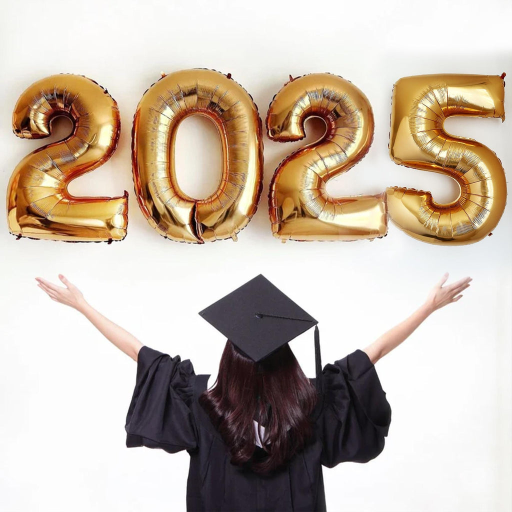 Class of 2024 Gold Balloons | Graduation Decorations