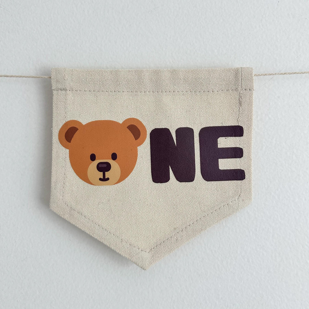 Teddy Bear Party, Highchair Banner, Teddy Bear Birthday Theme