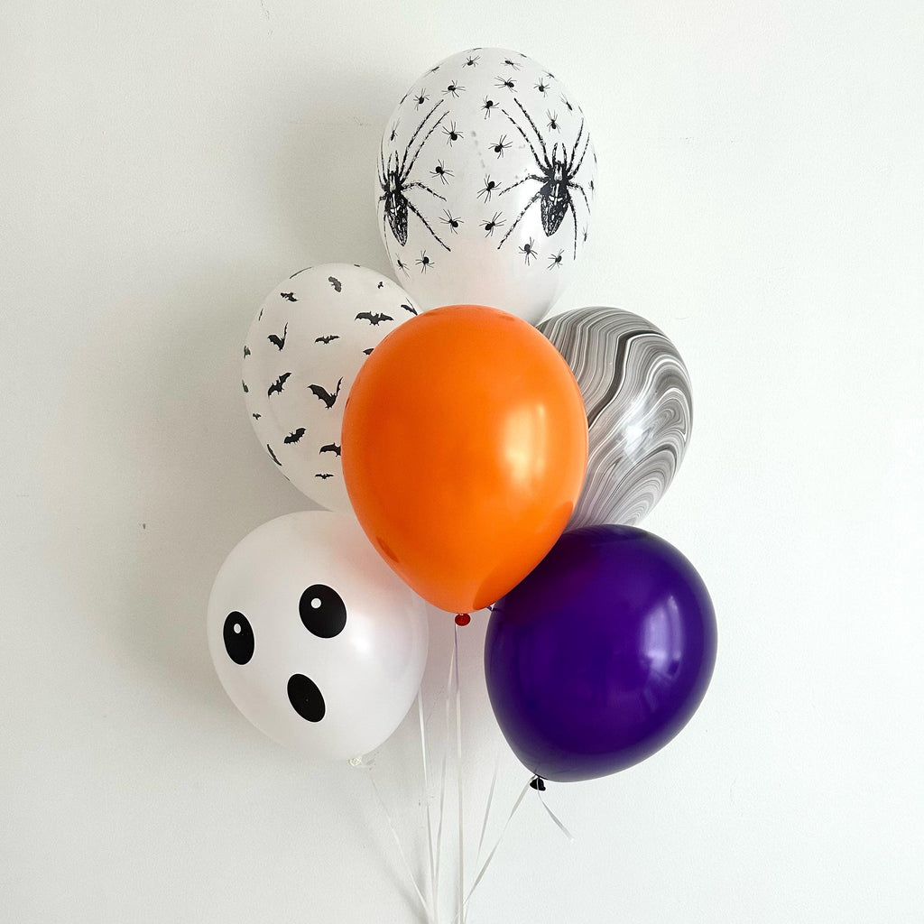 Purple & Orange Halloween Balloon Bouquet