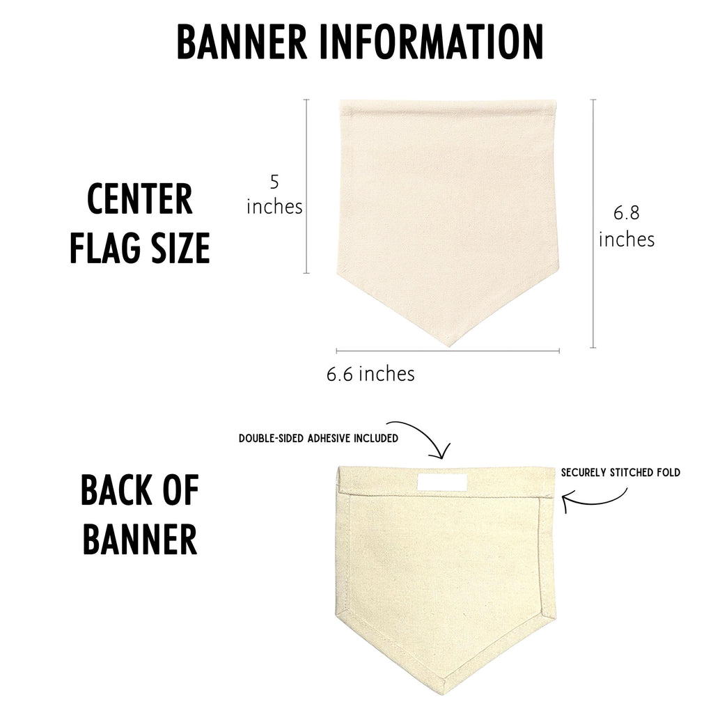 1st Birthday High Chair Banner | Pink Neutral First Birthday Party Decorations