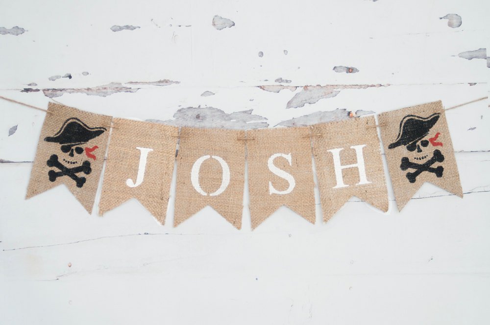 Pirate Birthday Party Personalized Banner, B330