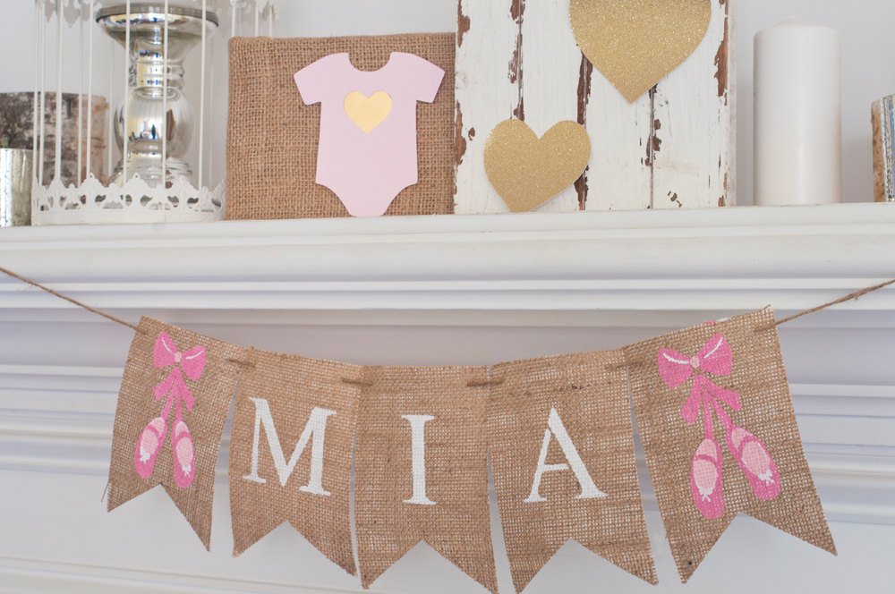 Ballet Party Decor, Ballerina Banner, Ballet Birthday Banner, Ballerina Baby Shower Banner, Personalized Ballerina Birthday Banner, B402