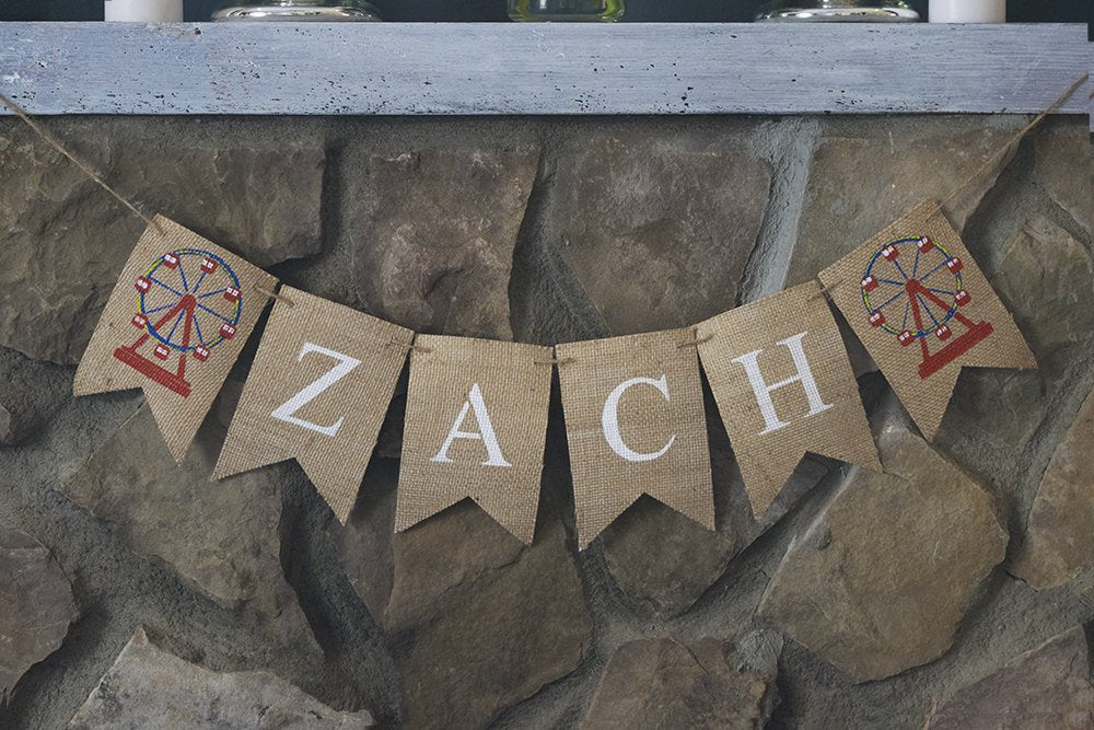 Carnival Party Banner, Ferris Wheel Decor, Carnival Theme Party, Circus Party, Circusl Birthday Party, Carnival Decorations, B520