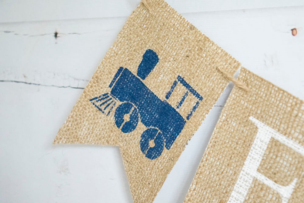 Train Party Decor, Custom Train Banner, Train Birthday Decoration, Train Nursery Decor,  Personalized Train Banner, B669