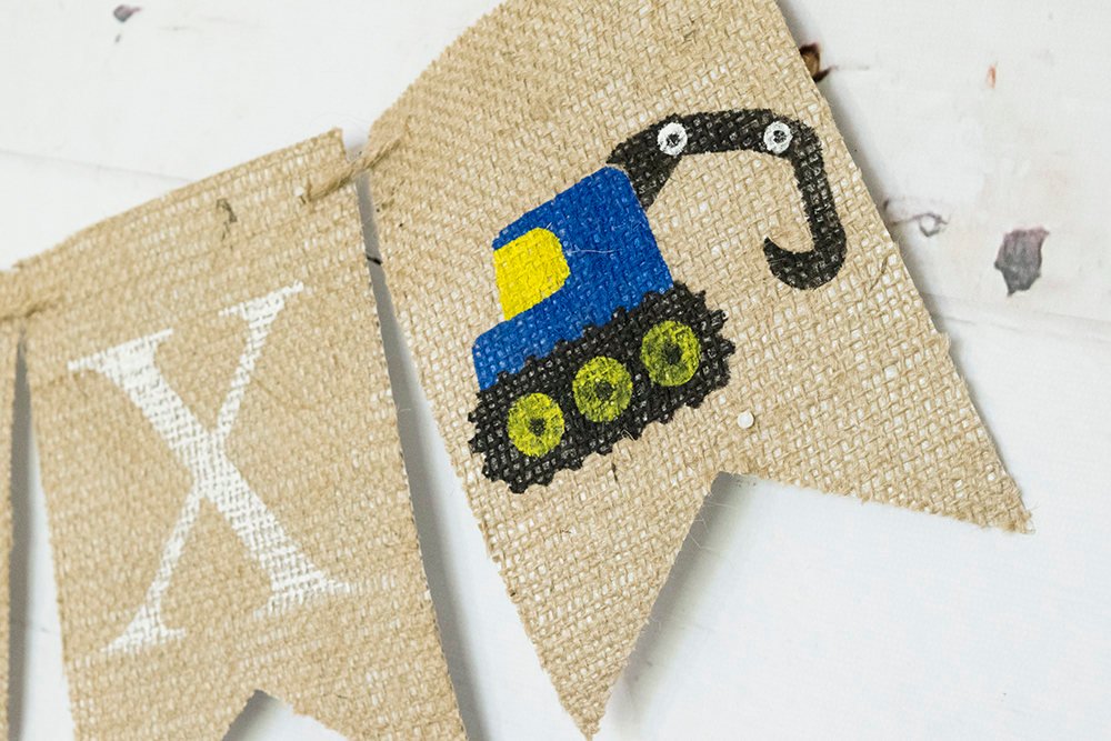 Construction Birthday Party Decor, Construction Party Name Banner, Personalized Under Construction Sign, Dump Truck Garland, B787