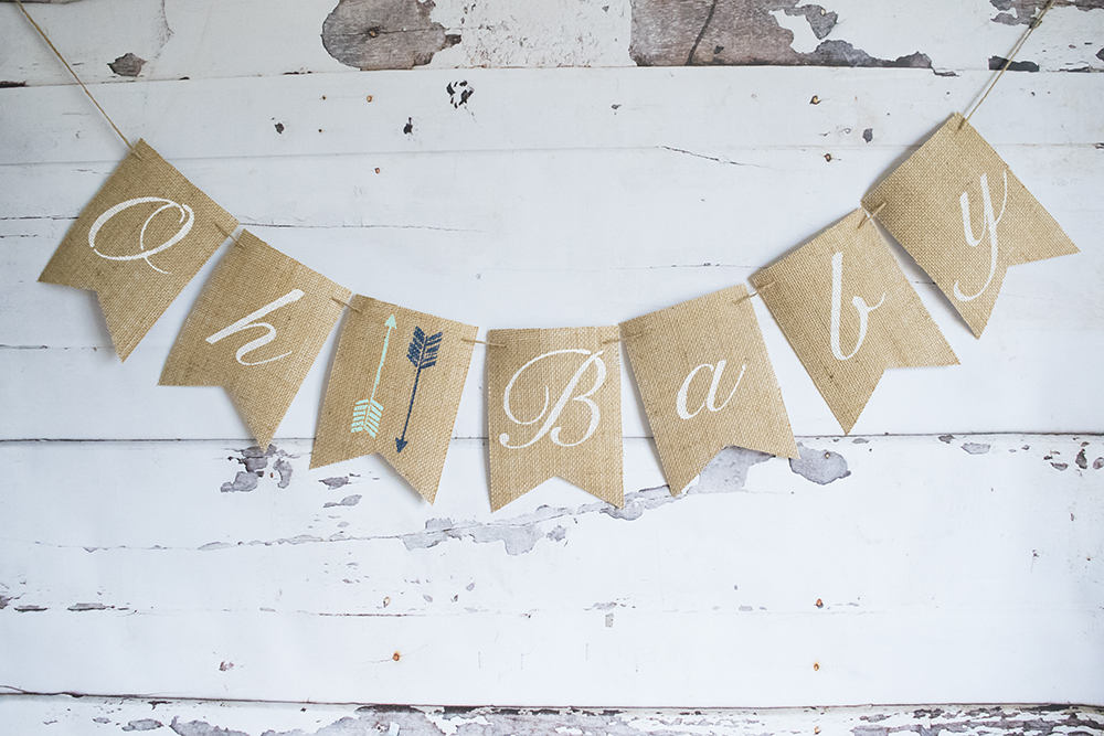 Tribal Baby Shower Banner, Aztec Baby Shower Decoration, Oh Baby Banner, Arrows Baby Shower Decoration, Boho Baby Shower Decor, B1074