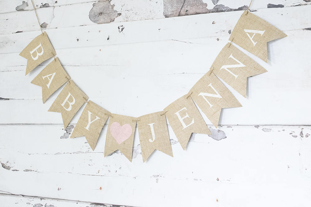 Girl Baby Shower Decor, Custom Baby Banner, Nursery Decoration, Pregnancy Announcment Photo Prop, Personalized Name Banner, B638