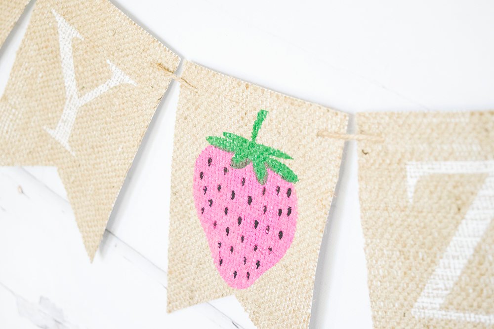 Strawberry Party Decor, Strawberry Baby Shower Decoration, Custom Summer Baby Shower Decor, Strawberry Birthday Party Banner, B740