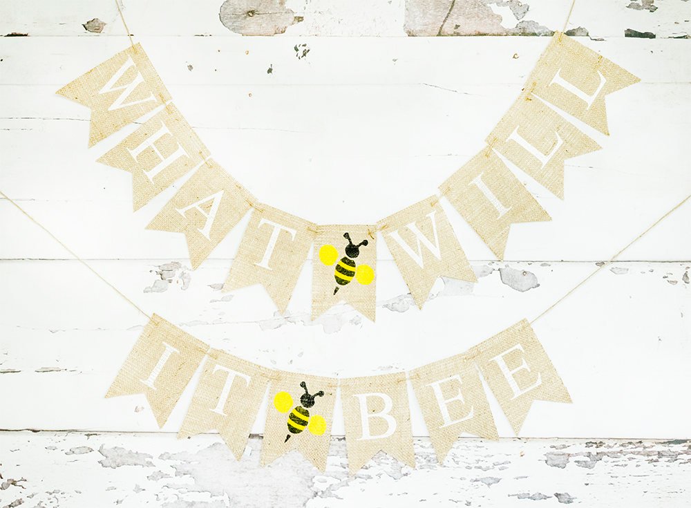 Bumble Bee Baby Shower Decor, What Will It Bee Banner, Honey Bee Baby Shower Garland, Gender Reveal Banner, B752