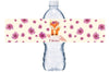 Woodland Girl Birthday Water Bottle Labels, Floral, Fox Bottle Wrap, Birthday Waterproof Adhesive Stickers, Woodland First Birthday BL047