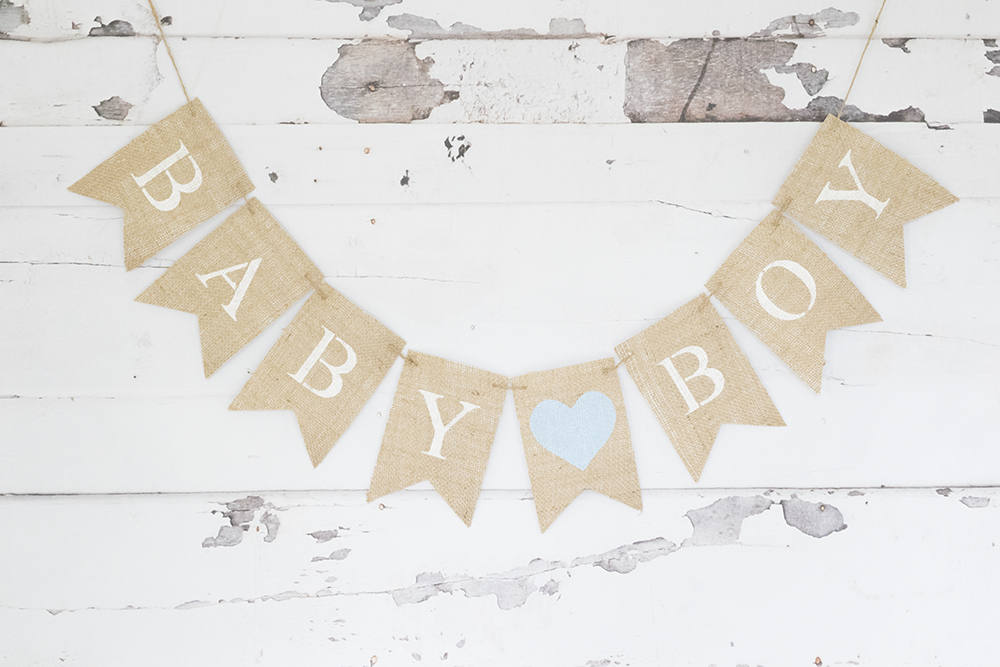 Boy Baby Shower Decor, Baby Boy Banner, Blue Hearts Decoration, Blue Hearts Baby Shower Sign,  Baby Boy Shower, Blue Shower Decor, B908