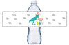 Dinosaur Birthday Water Bottle Label, Dino Sticker Wraps,  T-Rex Adhesive Bottle Wrap, Dinosaur Birthday Party BL051