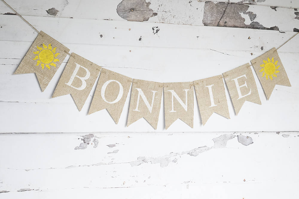 Summer Birthday Banner, Summer Party Decor, Personalized Summer Banner, Sunshine Party Decor, Sunshine Banner, Sun Banner, B693