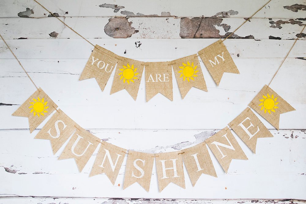 You Are My Sunshine Banner, Summer Baby Shower Decor, You Are My Sunshine Decor, Sunshine Birthday, Nursery decor, Summer Party, B701
