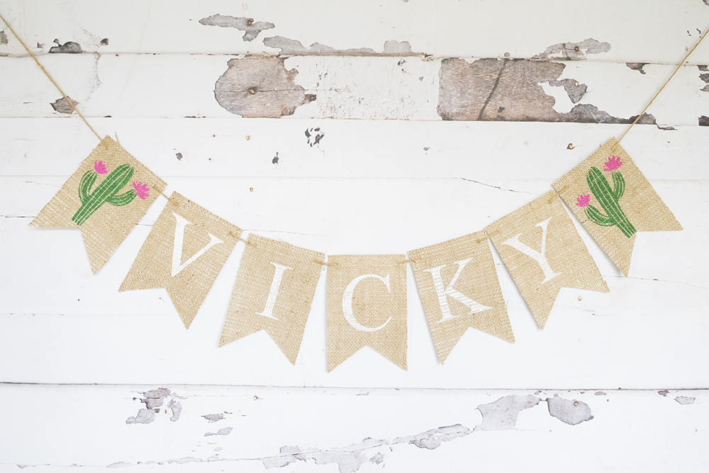 Cactus Party Decor, Custom Summer Banner, Fiesta Birthday Decor, Cactus Nursery Decor, Personalized Cactus Banner, Custom Cactus Sign, B518