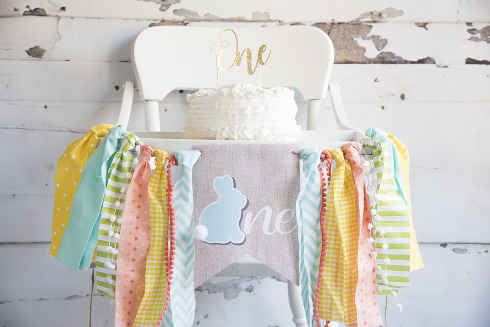 Easter Highchair Banner, Easter First Birthday Banner, Easter Bunny 1st Birthday Banner, Some Bunny is One, Boy's Easter Birthday, HC040