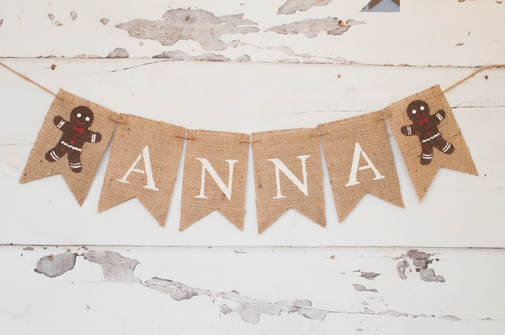 Christmas Signs, Christmas Decorations, Holiday Banner, Gingerbread Man Banner, Christmas Banner, Holiday Cookie Party Banner, B207