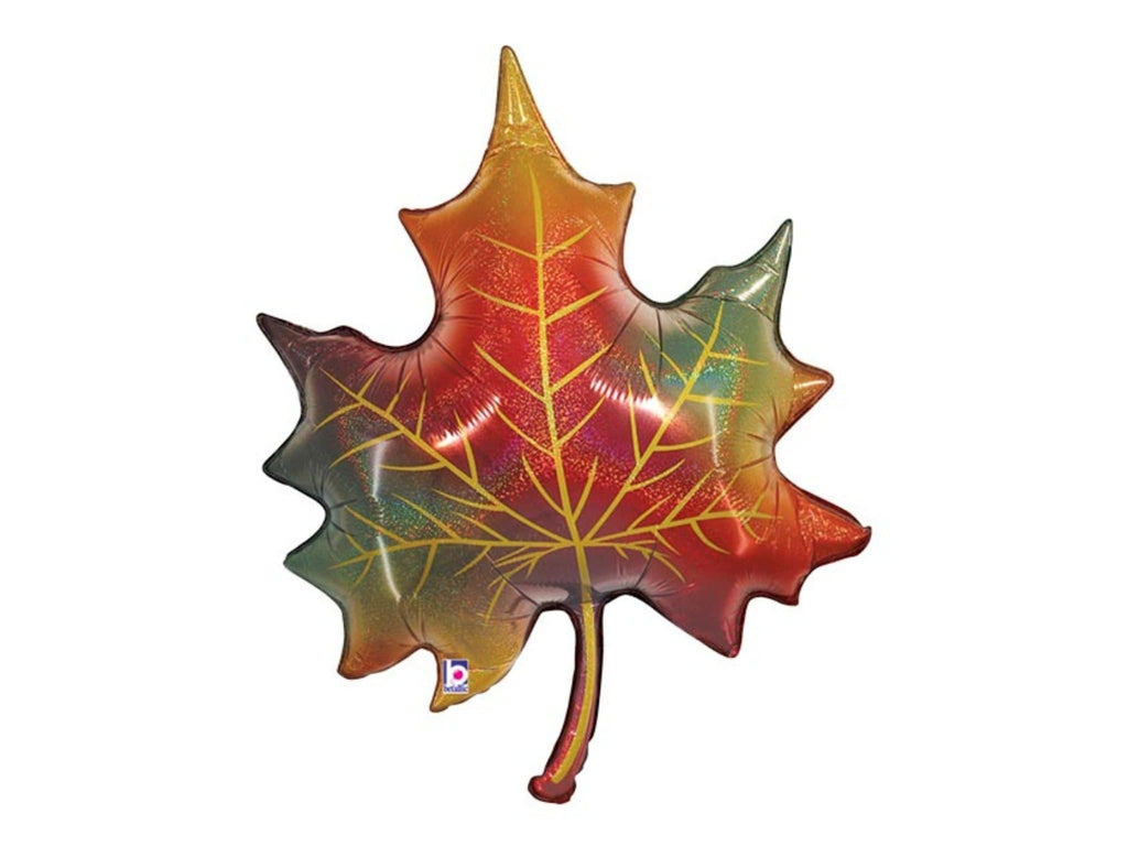 Fall Glitter Leaf Balloon, Fall Party Decor, Thanksgiving Party Decoration, Fall Balloon Bouquet, Foil Balloon, Thanksgiving Decor, COL514