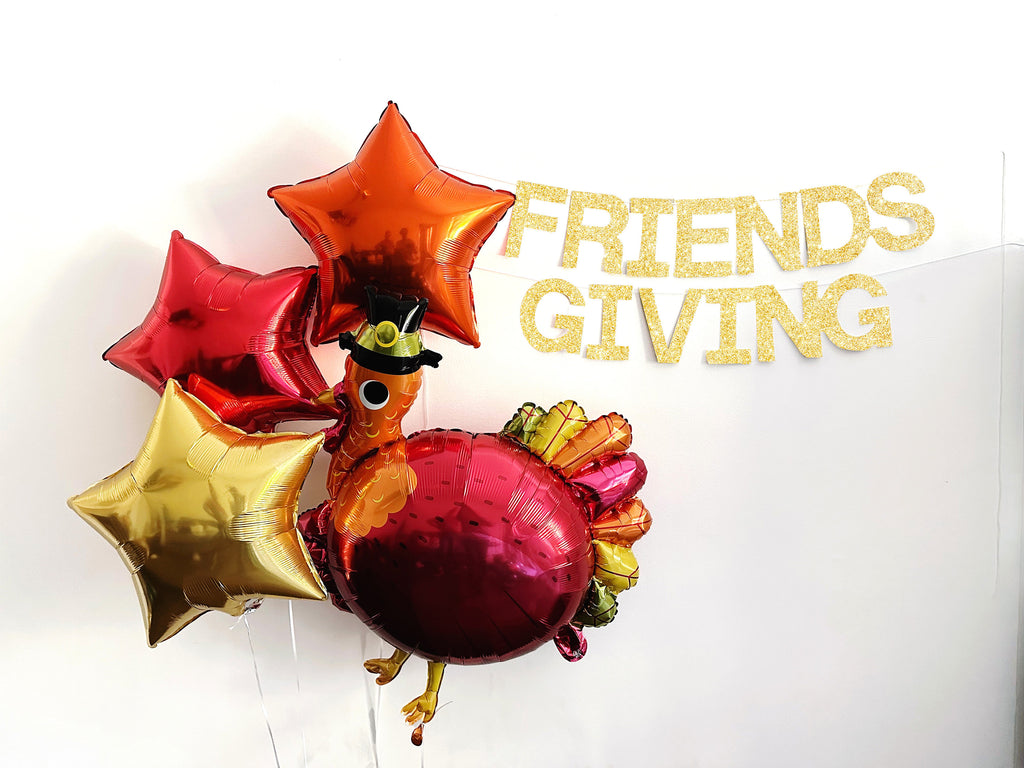 Friendsgiving Decor | Friendsgiving Party Banner | Friendsgiving Party Decor | Happy Friendsgiving Balloon | Thanksgiving Balloon |