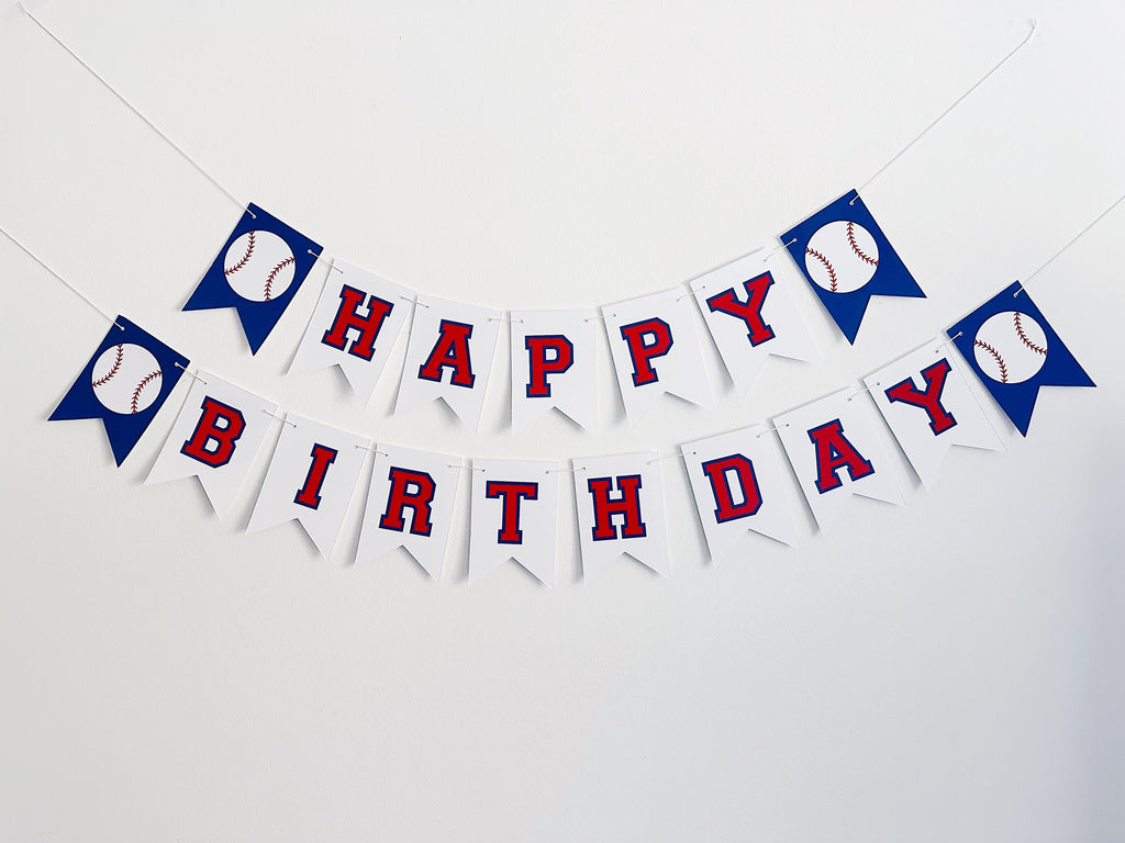Baseball Party | Baseball Birthday | Boys Birthday Party | World Series Party | Baseball Party Decor | Red White & Blue Decor | Sports Party