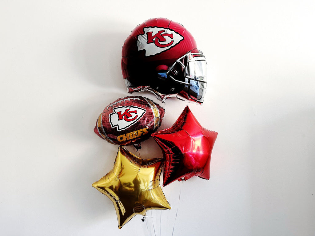 Chiefs Football Decorations, Football Party, Game Day Balloons, Football Banquet Decorations COL256