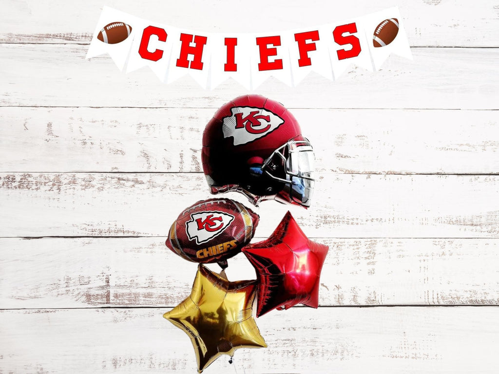 Chiefs Football Party Collection | Football Party Decor | Football Balloon Arch | Sports Balloon Garland | COL273