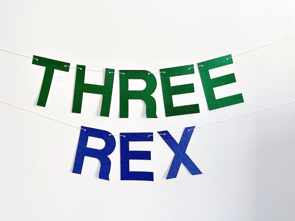 Three Rex Birthday Party | Dinosaur Balloons | Third Birthday Party Decor | T-Rex Party Props | Dinosaur Party Decor | COL319