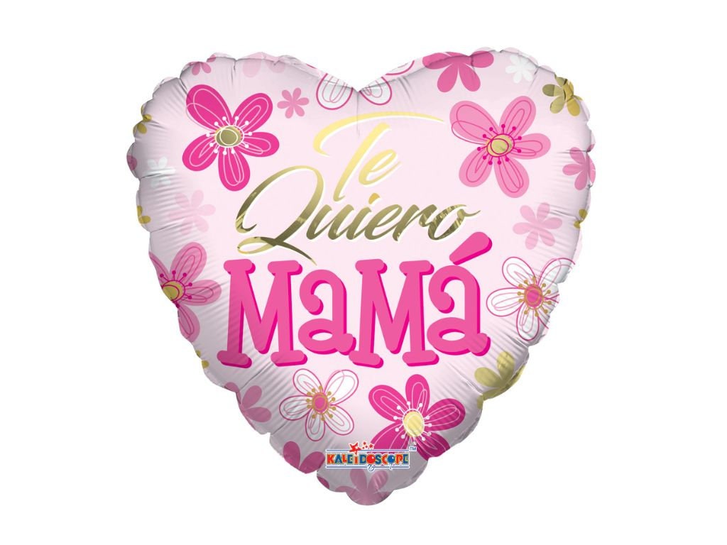 Te Quiero Mamá Balloon Set | Mother's Day Balloon Decor | Foil Heart Shaped Balloons | Mother's Day Balloons