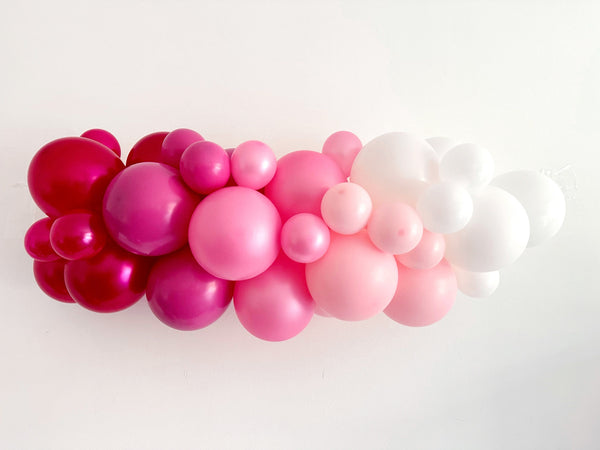 Ombre Pink Balloon Garland | Gender Reveal Balloon Decor | Girls Birthday Balloon Decor | Princess Party Decor | Pink Party Balloons |