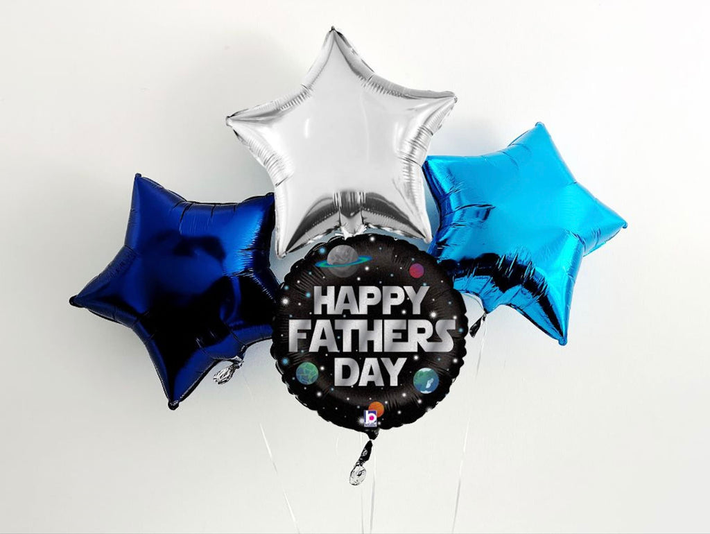 Happy Father's Day Balloon Set | Father's Day Balloon Decor | Star Themed Father's Day Balloons | Father's Day Balloons