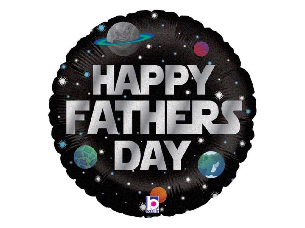 Happy Father's Day Balloon Set | Father's Day Balloon Decor | Star Themed Father's Day Balloons | Father's Day Balloons