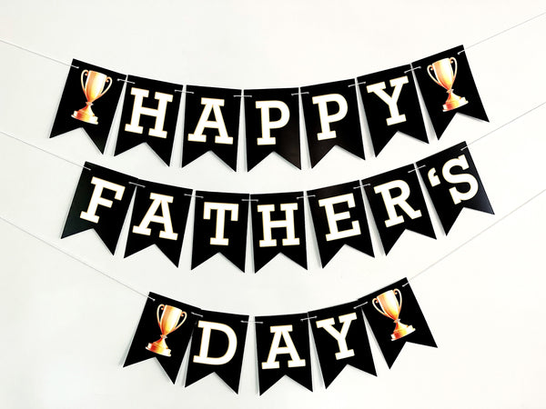Happy Father's Day Banner | Father's Day Card Stock Banner | Happy Father's Day Trophy Banner | P296