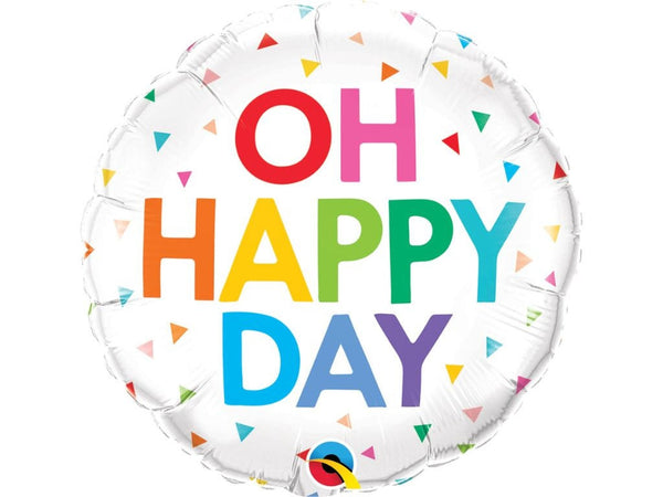 Oh Happy Day Balloon, Summer Party Décor, Happy Birthday Party Prop, Celebration Balloon