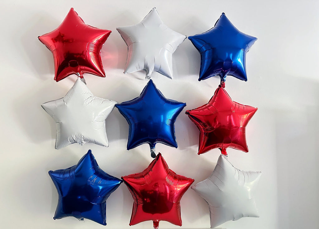 USA Star Balloons | Memorial Day Balloons | Fourth of July Balloon Wall Decorations | Patriotic Party Decor
