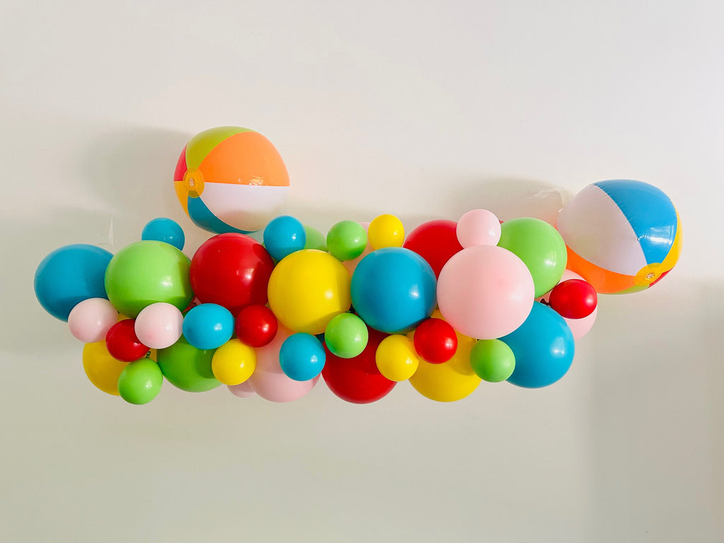 Beach Ball Birthday Party | Colorful Summer Balloons | Pool Party Props | Summer Beach Party Decor | COL429