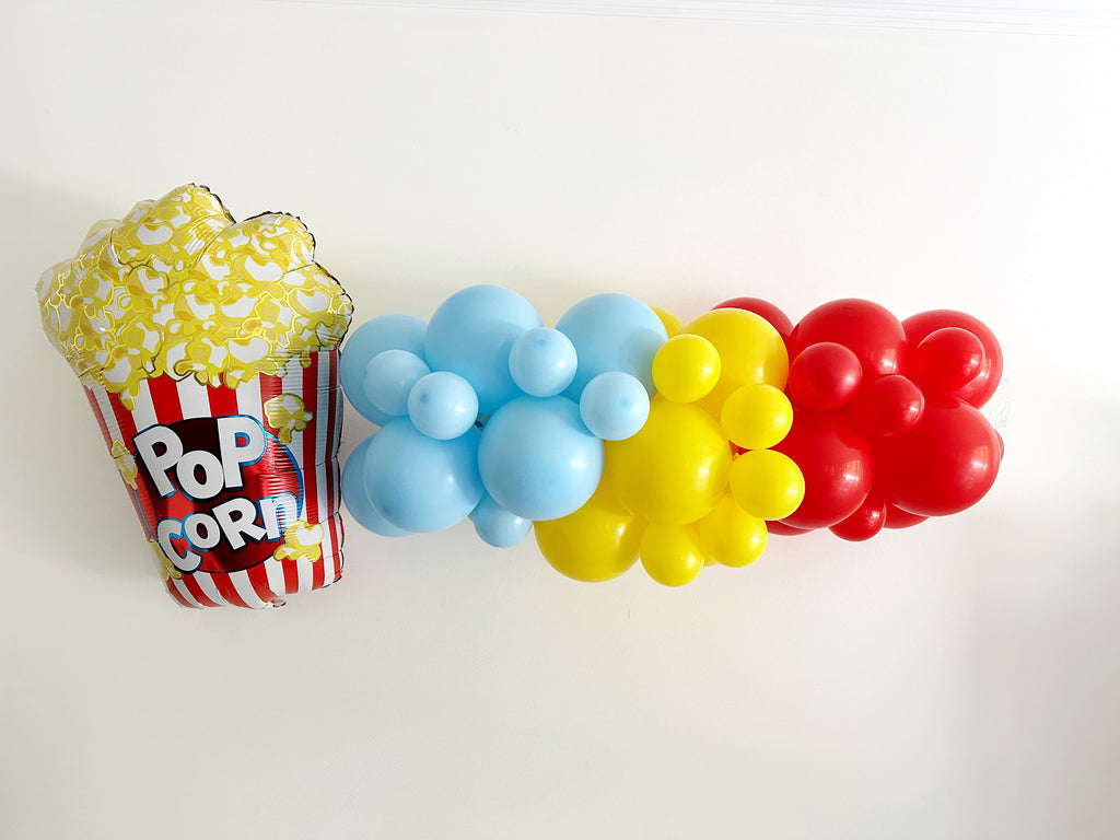 Movie Night Decor | Birthday Party | Carnival Party Theme | Fair Balloon Decor | Backyard Party Decor | Kids Birthday Party | Popcorn Party